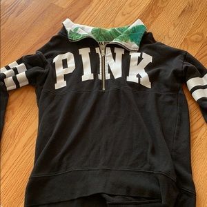 Palm tree half zip up